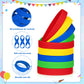 THXIY 100PCS Silicone Rubber Bracelet Bracelets Wristbands Wrist Bands for Kids Youth Teens Boys Gilrs, Children's Bulk Bracelet