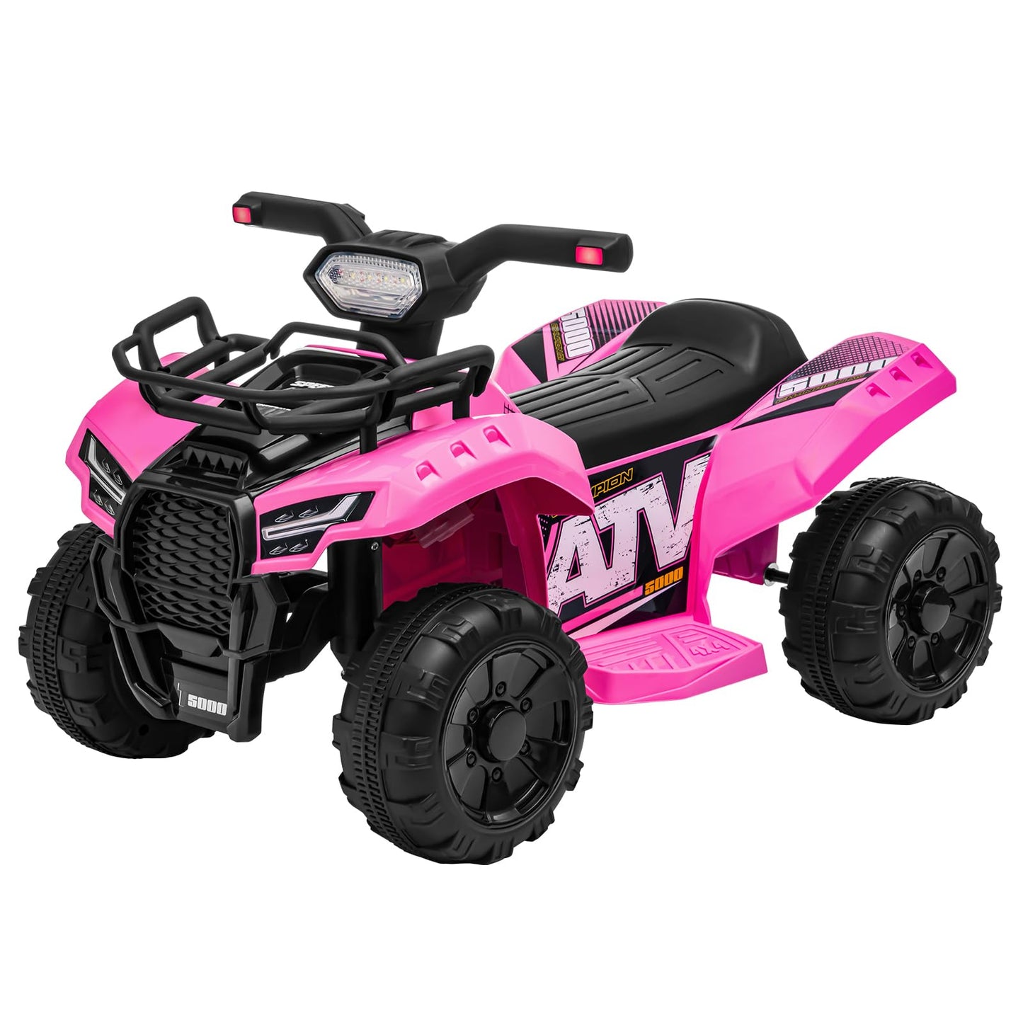 Forever Source Kids ATV - 6V Battery Powered 4 Wheeler, Music & Light, Pink, Large, for Ages 18-36 Months