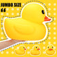 Leitee Jumbo Giant Duck - Large Rubber Duck, 13 Inch, Yellow, Gender Reveal Party, Bath Toy For Baby Shower & Birthday Party Favors