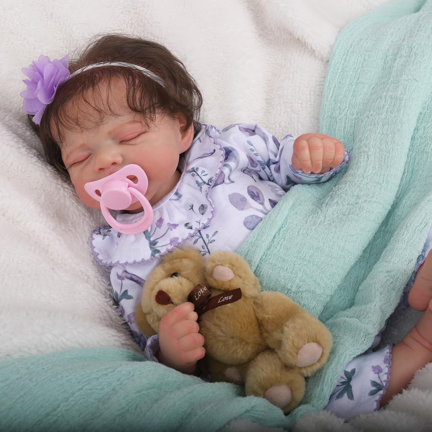 Ksbd Reborn Baby Dolls Girl - 18 Inch Realistic Newborn Baby Doll, Real Life Girl Baby Doll With Advanced Painted, Lifelike Sleeping Baby Doll With Weighted Soft Boby For Kids Age 3+ Gift