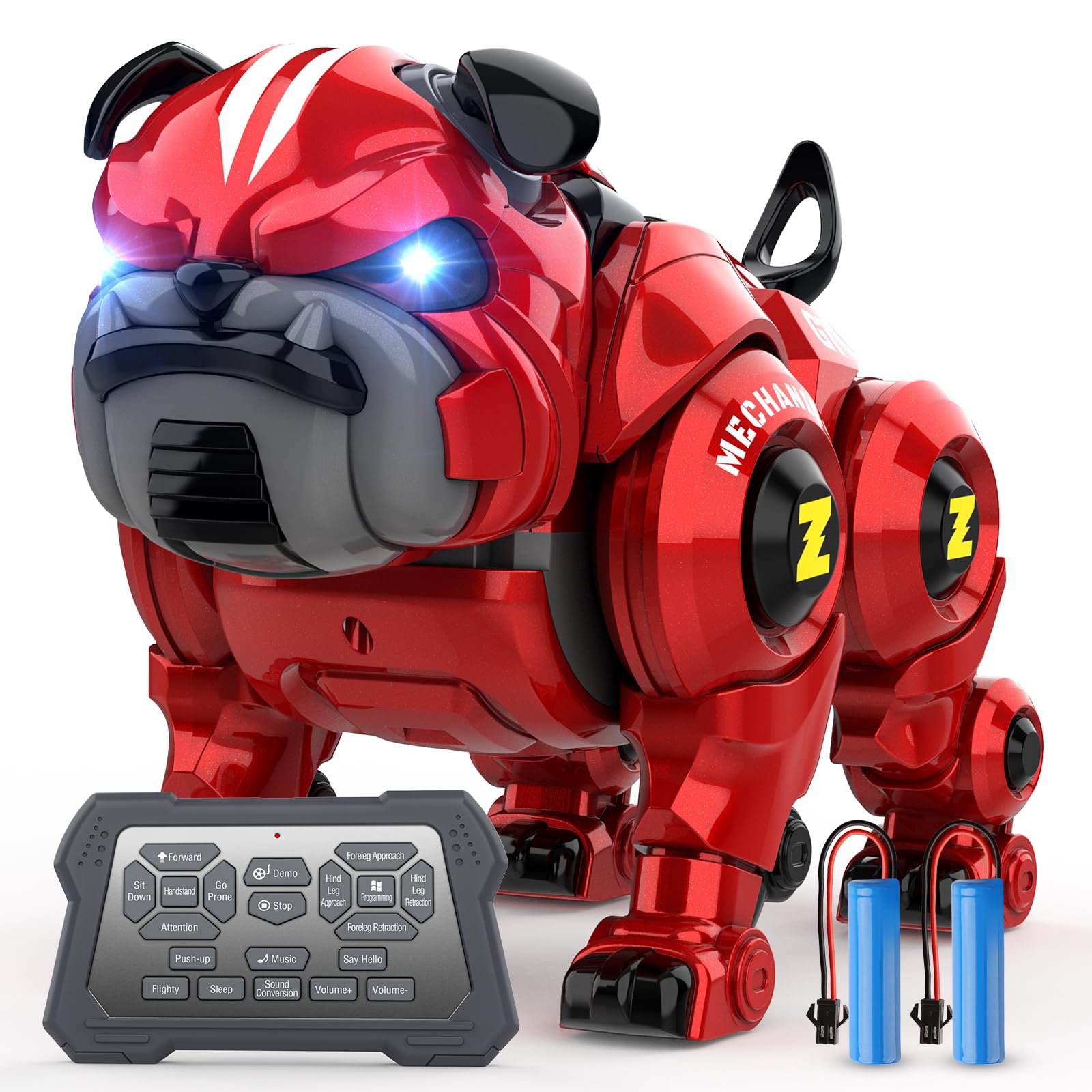 Lterfear Robot Dog For Kids, Remote Control Robot Rechargeable Programing Stunt Robo Dog With Sing, Dance, Touch Function, Robot