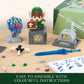 Finger Rock 4-in-1 Link Building Set, Master Sword & Hylian Shield, 1200 PCS, Green, Plastic, 3"x2"x4.02" - Game Action Figure