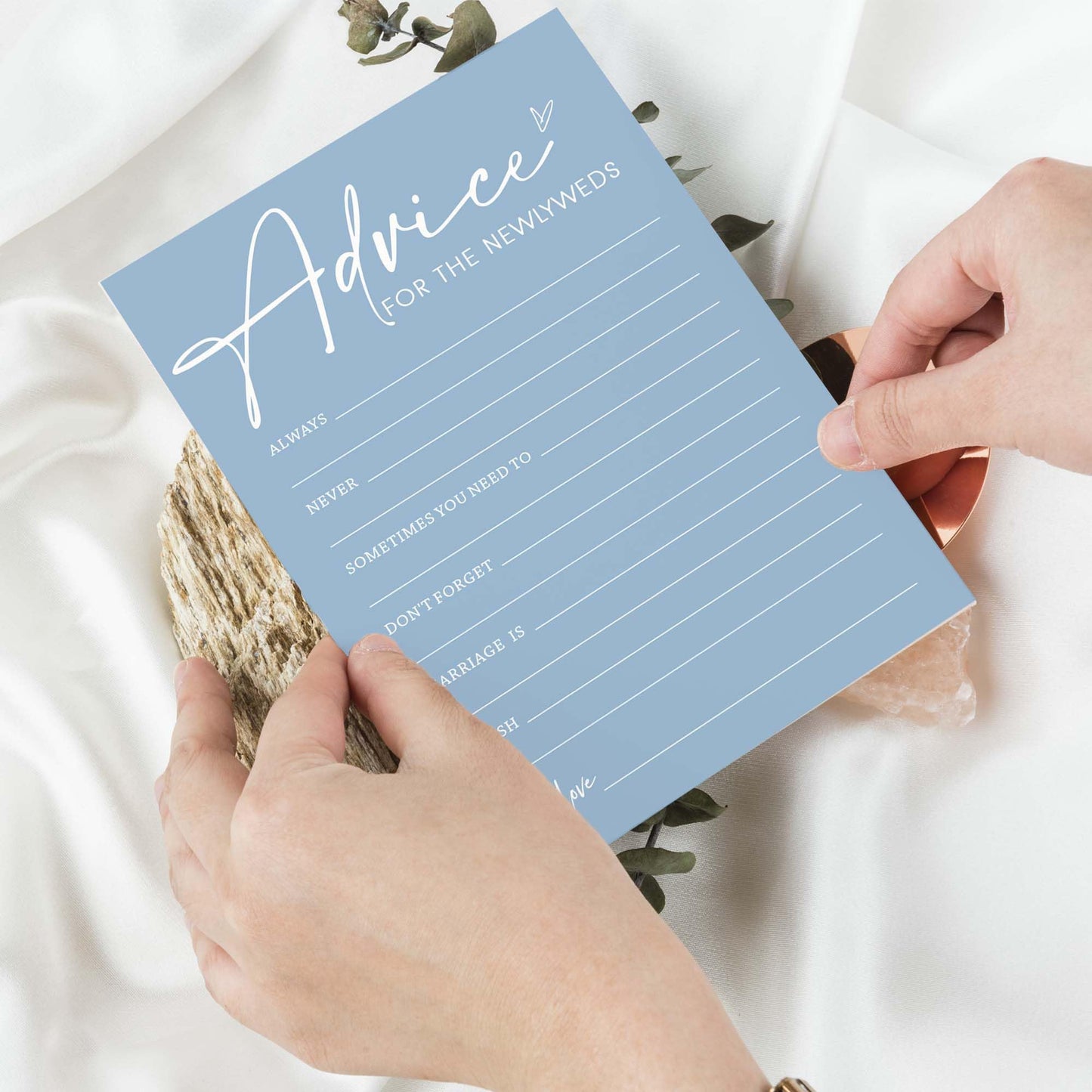 Bridal Shower Games Cards, Advice for the Newlyweds, Bridal Shower Games 25 Guests, Engagement Party Wedding Games for Guests, M