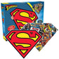 Aquarius Superman Logo 600 Piece 2 Sided Diecut Shaped Jigsaw Puzzle