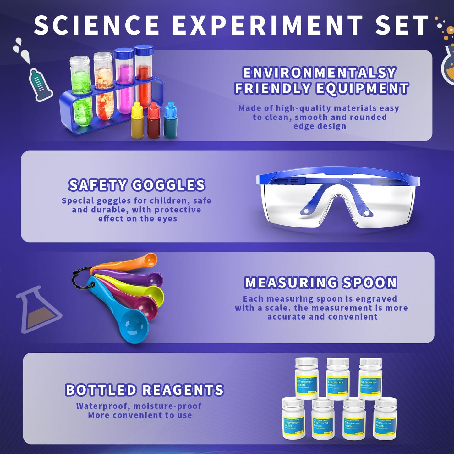 Snaen 220+ Lab Experiments Science Kits For Kids, Stem Educational Learning Scientific Tools,Birthday Gifts And Toys For 3 4 5 6 7 8 9 10 11 12 Years Old Boys Girls Kids