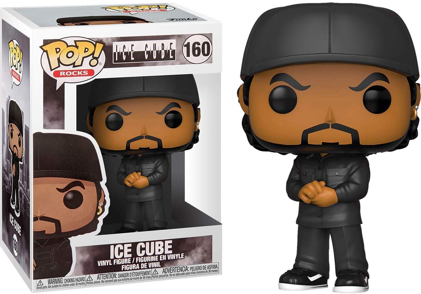 Funko Pop! Rocks Ice Cube Vinyl Figure - 3.75 inches Multicolor Collectible Model 46709