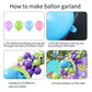 Wpensky Monster Balloons Arch Kit - Rubber Balloon Decoration for Monster Theme Party - Pink, Green, Blue, Purple