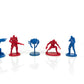 Toynk Gears 5 Nanoforce Army Builder Pack - 6 Collectible Figures, 2-Inch CoG Vs. The Swarm, Blue, Model 14335, Plastic