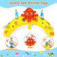 Ezigo Baby Pool Float With Canopy Upf 50+ Sun Protection, Double Air Chambers Infants Swimming Floats With Sound Toys Adjustable
