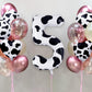 Cow Print Number 5 Balloon, Large 40 Inch Cow Number Birthday Balloons, Foil Mylar Number 5 Balloons For 5 Year Old Birthday Par