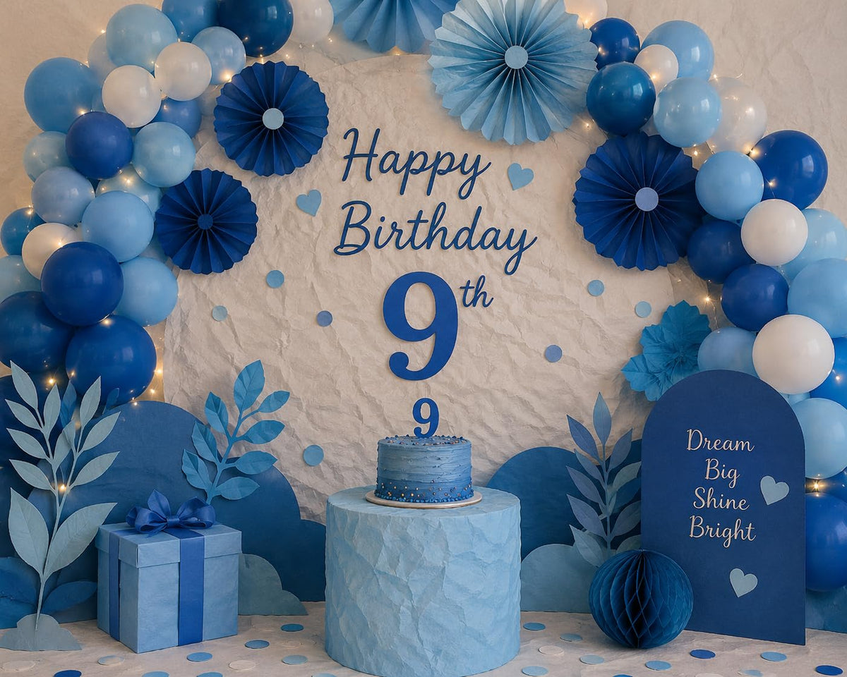 8 Year Happy Birthday Decoration For Boy And Girl
