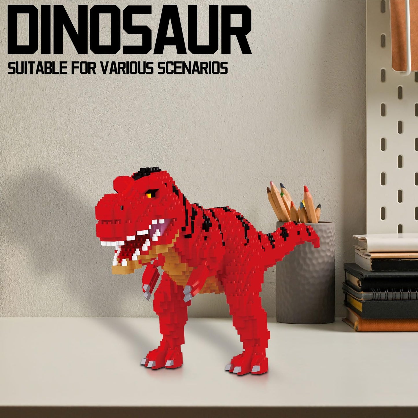 Csnrhg Dinosaur Torvosaurus Building Blocks Model Decor Micro Mini Blocks Toy Birthday For Age 6+ Children Adults Teens 1548 Pie