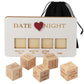 Date Night Dice,Fun Night Dating Decision Dice,Wooden Dating Fun dice, Love Dice, Food Decision Dice, Date Ideas,Gifts for Boyfr