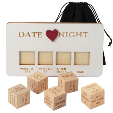 Date Night Dice,Fun Night Dating Decision Dice,Wooden Dating Fun dice, Love Dice, Food Decision Dice, Date Ideas,Gifts for Boyfr
