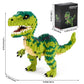Csnrhg Dinosaur Tyrannosaurus Rex Building Blocks Velociraptor Model Decor Micro Mini Blocks Toy Birthday For Age 6+ Children Ad