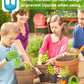 Biubee Toddler Gardening Tools Set - Sturdy Kids Watering Can Toy, Child Gardening Set With Metal Shovel Hand Rake Kids Gloves,