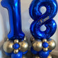 40 Inch Navy Blue 18 Number Balloons Giant 18 Balloons Navy Blue Birthday 18 Balloons 18Th Birthday Anniversary Party Decoration