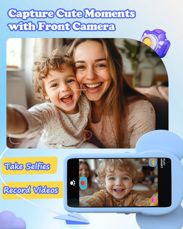 Kids Toys Phone Christmas Birthday Gifts for 3 4 5 6 7 8 9 Year Old with 3.97'' Touchscreen, Toddler Toys Phone with Music Playe