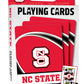 North Carolina State Wolfpack Playing Cards Logo