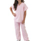 Natural Uniforms Childrens Scrub Set-Soft Touch-Role Play Costume Set (Pink, 7)