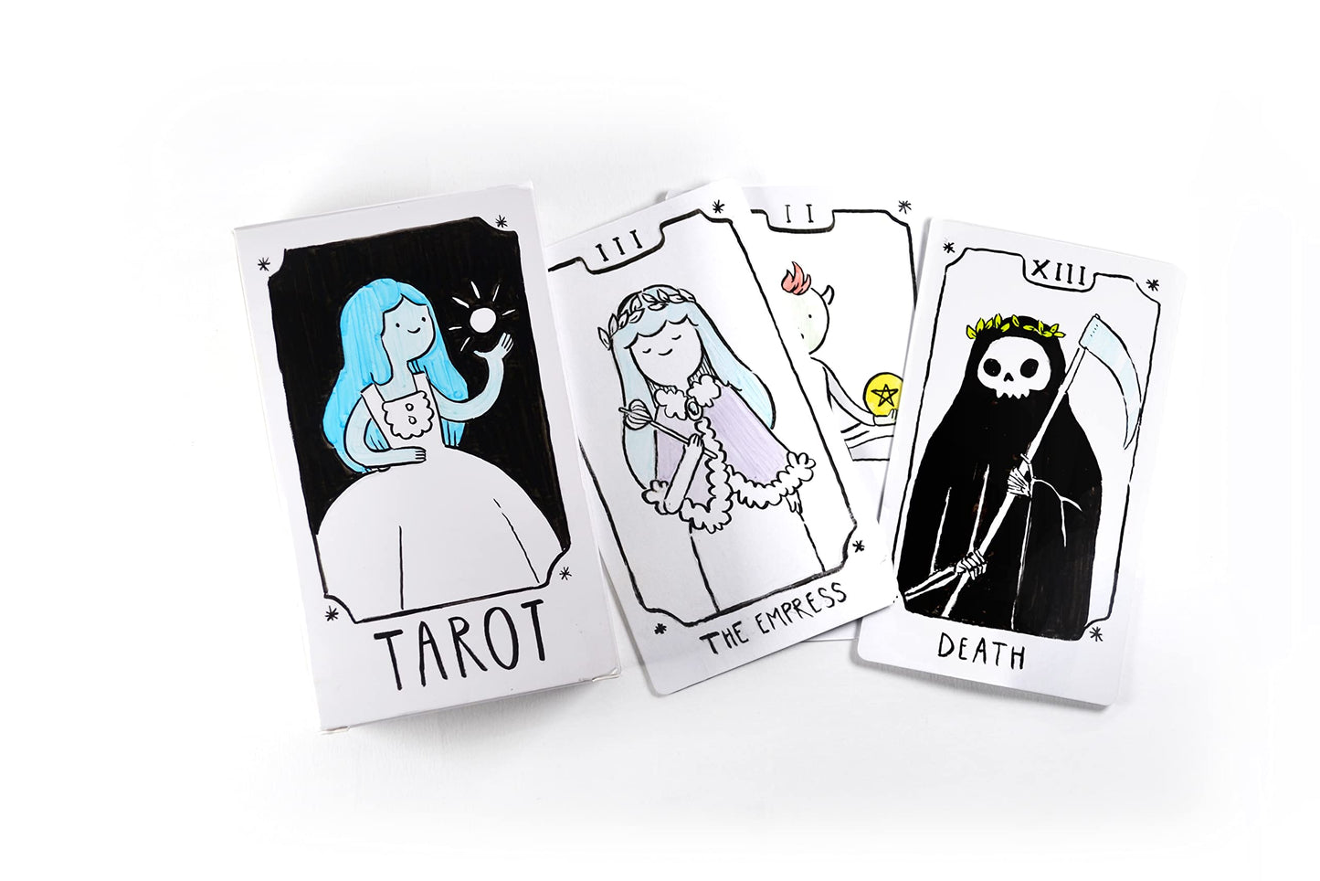 Apostrophe Games Tarot Size Blank Playing Cards (Matte Finish) 4.72 x 2.76, 80 Blank Cards and Blank Box, Flash Cards, Board Gam