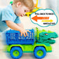 MindPal 19 in 1 Dinosaur Toys for Kids 3-5 5-7, Dinosaur Truck Set for Toddlers with 3 Pull Back Cars, 8 Dino Figures, Christmas