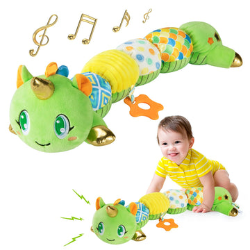 Unicorn Baby Toys 6-12 Months, Musical Infant Toys With Sensory Crinkle & Rattle For Tummy Time Newborn, Baby Boy Toys For 0 1 2