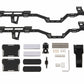 MEUS RACING SCX24 LCG Chassis Carbon Fiber Frame for Axial SCX24 6  6 RC Crawler Upgrades Parts Black