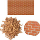 Cayway Mini Red Wall Bricks - 420Pcs Tiny Bricks For Landscaping & Dollhouse Mini Gardens