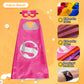 Karazzo Superhero Capes Set And Wristbands Kids Costumes Halloween Christmas Cosplay Dress Up Gift For Boys Girls 4Pcs For Girls