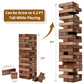 ApudArmis Giant Tumble Tower - 54 PCS Wooden Stacking Game, 4.2FT, Brown, Outdoor Fun for Teens and Adults