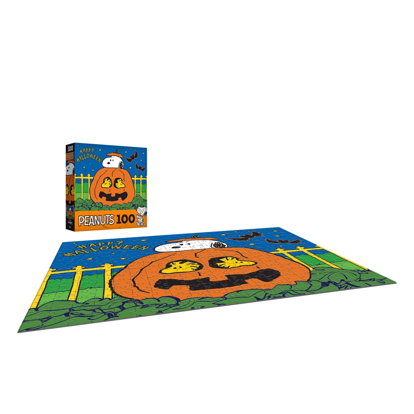 RoseArt Peanuts Happy Halloween 100-Piece Jigsaw Puzzle for Kids & Adults - Multi-Colored, Model 8674ZZB, Paper Material