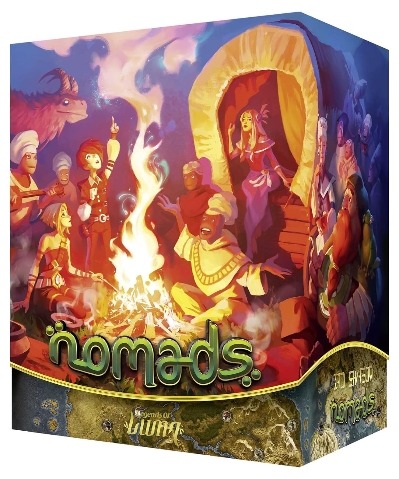 Fantasy Flight Games Nomads Board Game - Adventure Strategy Game for 2-5 Players, Ages 8+, 40 Minute Playtime, Model LUM02