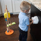 Fat Brain Toys Sweep, Scrub, And Shine Cleaning Set - Wooden Pretend Play Set, Ages 3+