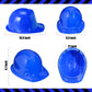 Haysandy 60 Pcs Construction Hats Toy Plastic Construction Hat Bulk Construction Party Hat for Birthday Party Favors(Blue)