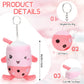 Jerify 16 Pcs Bubble Tea Keychain Plush Bubble Tea Stuffed Animal Milk Tea Bubble Plush Toy For Birthday Party Bubble Lover(Animal)
