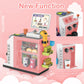 Deao Cash Register Toy Coffee Shop- 3-In-1 Interactive Pretend Play Set With Water Dispenser & Real Calculator, Learning Toy For