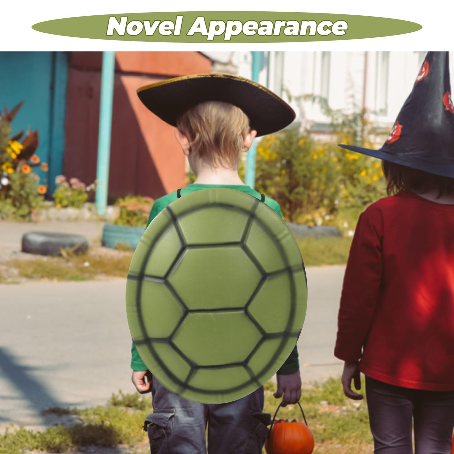 Tortoise Shells Props: 5pcs Costume Turtle Shell  Turtle Shell Backpack  Ninja Turtle Backpack  Funny Dress Up Shell Backpack  Animal Costume Cosplay Props  Halloween Party Fancy Dress Prop