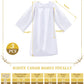 Toulite 3 Pcs Unisex Matte Choir Robes Kids Graduation Gown for School Judge Robes Costume for Baptism Church Event Pastor(Size