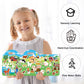 Reusable Stickers Book For Toddlers,Dinosaur, Animal And Vehicle Static Sticker For Kids Activity Books Learning Toys Birthday Christmas Gifts
