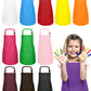 Iagbibui Kids Apron, 12 Pack Kids Aprons For Girls Boys, Children Art Painting Aprons Kitchen Classroom Cooking Baking For Age 6