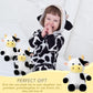 Wettarn 4 Pcs Cows Stuffed Animal Bulk 9.8'' Cow Plush Toy Cows Dolls Cute Soft Cuddly Cow Party Birthday Gifts Cow Party Decor
