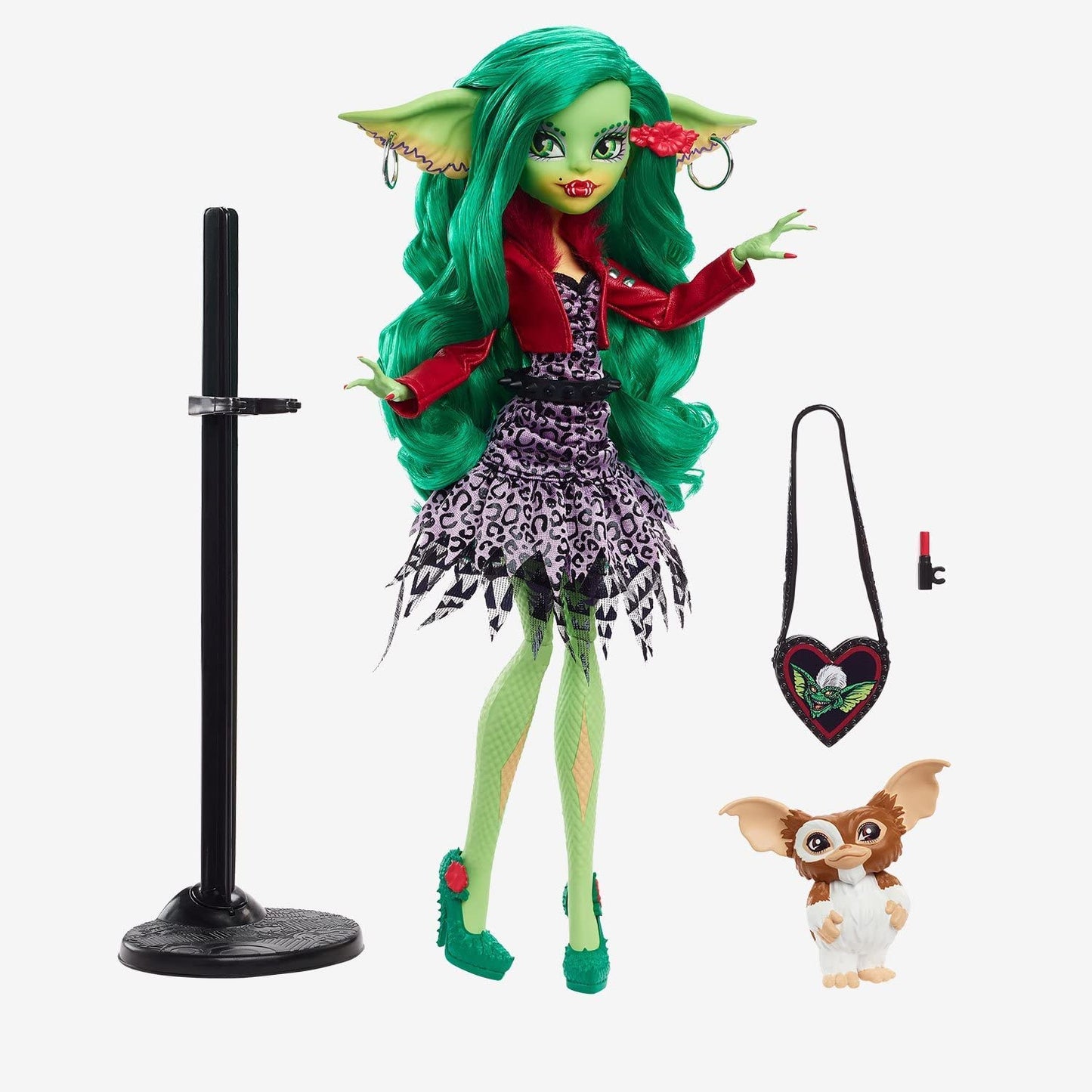 Monster High Greta Gremlin Doll, GRW96, 10.5" Tall, Green Plastic Figure