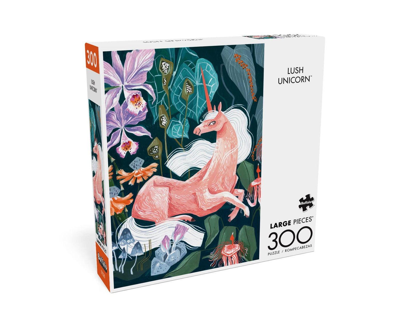 Buffalo Games - Rae Ritchie - Lush Unicorn - 300 Piece Jigsaw Puzzle For Adults -Challenging Puzzle Perfect For Game Nights - Finished Size Is 21.25 X 15.00