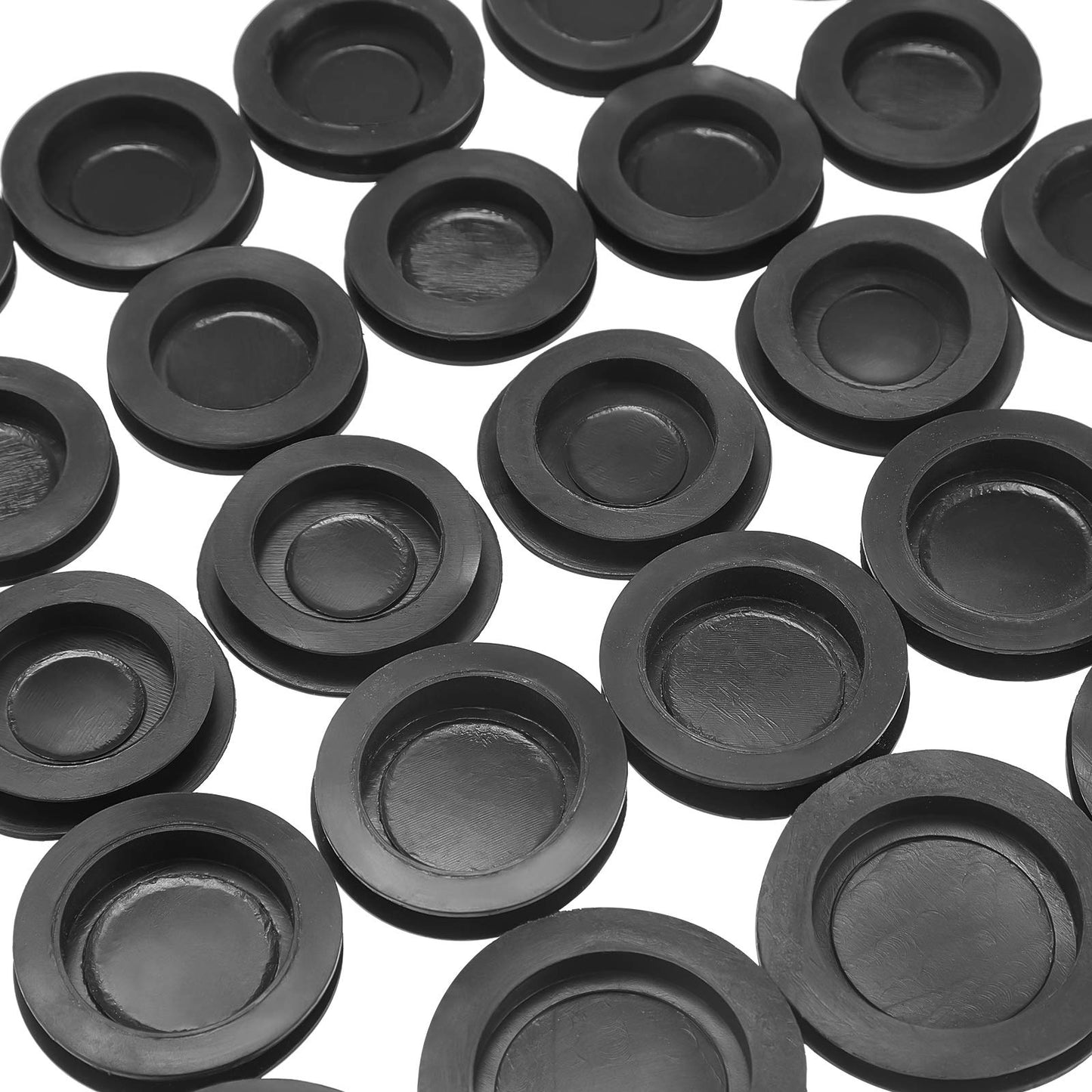 Boao 20 Pieces Piggy Bank Stopper Replacement Piggy Bank Plugs Bulk Rubber Saving Box Stopper(5 Sizes,Black)