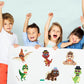 24 Sheets Dinosaur Make A Face Sticker Sheets For Kids Todders Activities, Make Your Own Stickers For Kids Birthday Party Favor