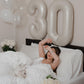30 Balloon Number, Cream White Number 30Th Birthday Balloons 40 Inch, 30 Years Old Cream White Birthday Decorations For Men Wome