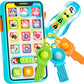 Joyin Baby Musical Toy Phone And Car Keys Teether Set, 60+ Music And Learning Phrases, Baby Learning Toys 10 Months, Toddler Bir