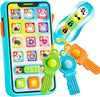 Joyin Baby Musical Toy Phone And Car Keys Teether Set, 60+ Music And Learning Phrases, Baby Learning Toys 10 Months, Toddler Bir