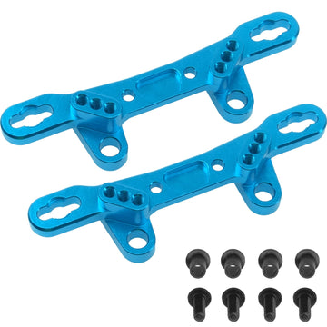 2Pcs Vgoohobby Front Rear Shock Tower Mount Shock Damper Stand Compatible with Tamiya TT02 1/10 RC On Road Touring Car Upgrade P